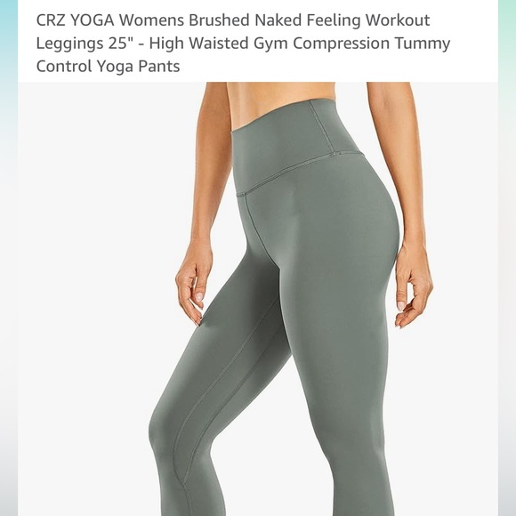 NWT CRZ YOGA High Waisted Tummy Control Leggings - Picture 16 of 16